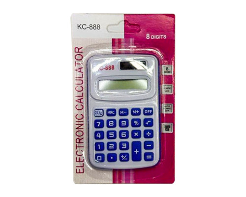 60100 Калькулятор карманный 8 Digits KC-888 цвета ассорти (400)