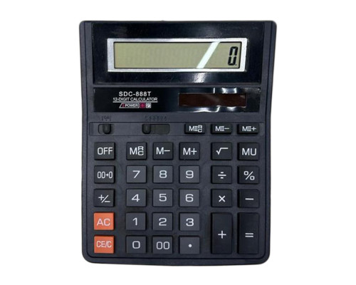 Калькулятор 12 Digit 19,5*15,5см SDC-888T (90)