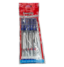 Pix cu bila, 0.7mm, albastru, corp plastic transparent, Finegrip S1-1, WENJUN
