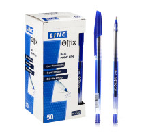 21007 Шариковая ручка 1мм, синяя, Linc offix S1-8 (50/2000/4000)
