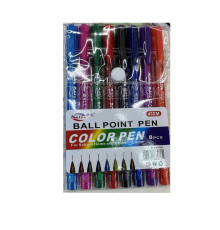 Set pixuri cu bila, 1.0 mm, 8 culori, 8hiYou 432M S1-13