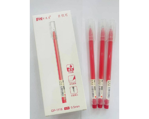 Pix cu gel 0,5mm, rosu, GP-1118 S2-4 (12/144/2592) Pix cu gel 0,5mm, rosu, GP-1118 S2-4 (12/144/2592)