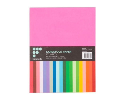 Набор цветного картона А4, неон, 20цветов, 200л. 180гр ., (10)