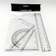 Set rigle 2echere. transportor rigla 20cm REF:180436 (24/576)