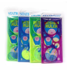 Riglă spirograf plastic, 20 cm LX-2009 S2-14