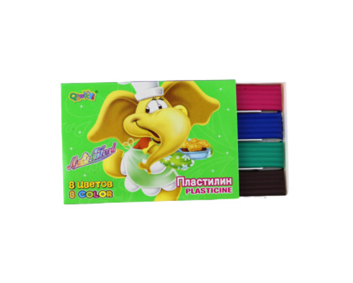 Пластилин " Elefant" 8 цв., 160 гр 1122A (24/72)