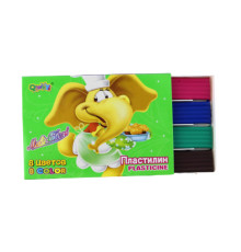 Пластилин " Elefant" 8 цв., 160 гр 1122A (24/72)